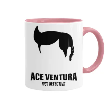Ace Ventura Pet Detective, Mug colored pink, ceramic, 330ml