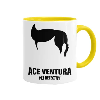 Ace Ventura Pet Detective, Mug colored yellow, ceramic, 330ml