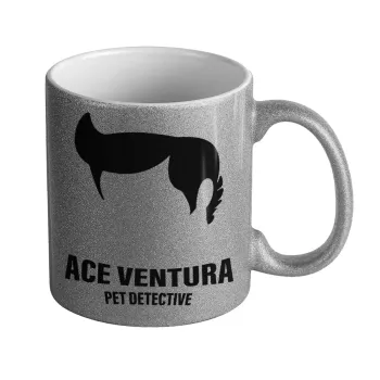 Ace Ventura Pet Detective, Κούπα Ασημένια Glitter που γυαλίζει, κεραμική, 330ml