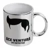 Mug ceramic, silver mirror, 330ml