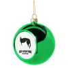 Green Christmas tree ornament ball 8cm