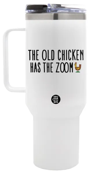 The old chicken has the zoom — 1