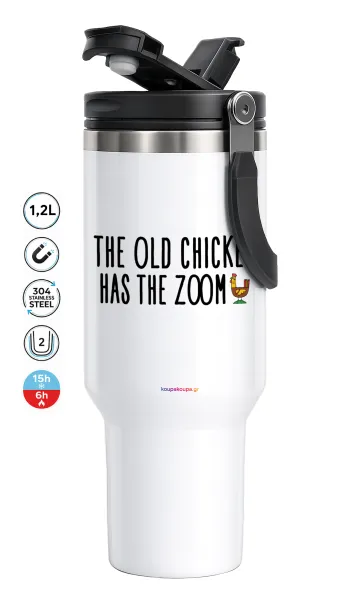 The old chicken has the zoom — 1