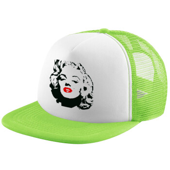Merilin, Καπέλο Soft Trucker με Δίχτυ Πράσινο/Λευκό
