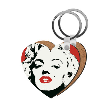 Merilin, Μπρελόκ Ξύλινο καρδιά MDF