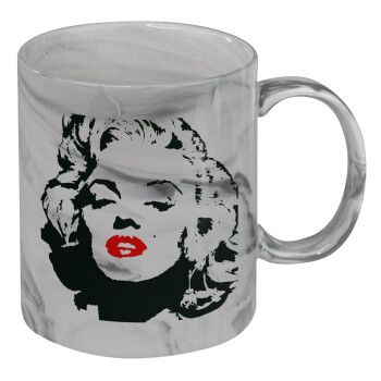 Merilin, Mug ceramic marble style, 330ml