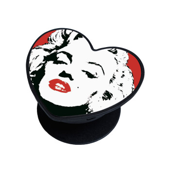 Merilin, Phone Holders Stand  καρδιά Μαύρο Βάση Στήριξης Κινητού στο Χέρι