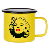 Metallic enamel MATT Yellow cup 360ml
