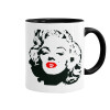 Mug colored black, ceramic, 330ml
