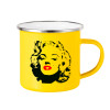 Yellow Enamel Metallic Cup 360ml