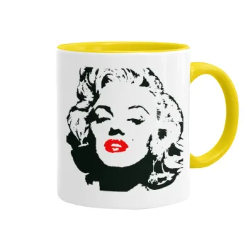 Merilin, Mug colored yellow, ceramic, 330ml