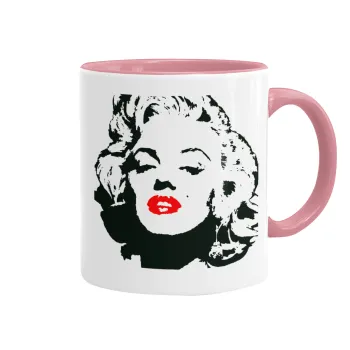 Merilin, Mug colored pink, ceramic, 330ml