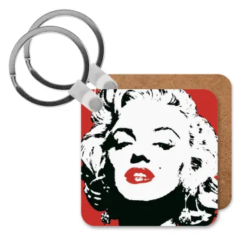 Merilin, Μπρελόκ Ξύλινο τετράγωνο MDF