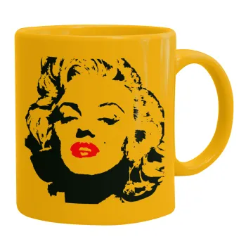 Merilin, Ceramic coffee mug yellow, 330ml
