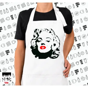 Merilin, Ποδιά μακριά Σεφ ολόσωμη με τσέπες white (ΕΝΗΛΙΚΩΝ)