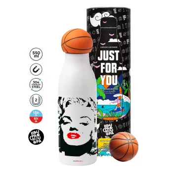 Merilin, Bascetball Metal mug thermos, double wall, 550ml