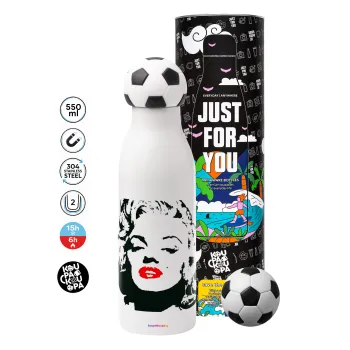 Merilin, Soccer Metal mug thermos, double wall, 550ml