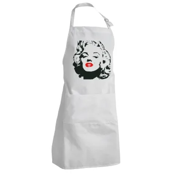 Merilin, Adult Chef Apron (with sliders and 2 pockets)