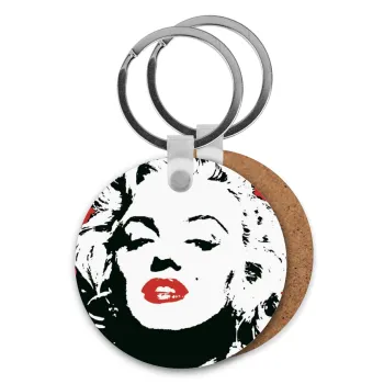 Merilin, Μπρελόκ Ξύλινο στρογγυλό MDF Φ5cm