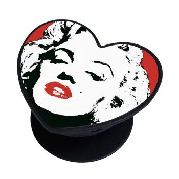 Merilin, Phone Holders Stand  καρδιά Μαύρο Βάση Στήριξης Κινητού στο Χέρι