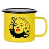 Metallic enamel MATT Yellow cup 360ml