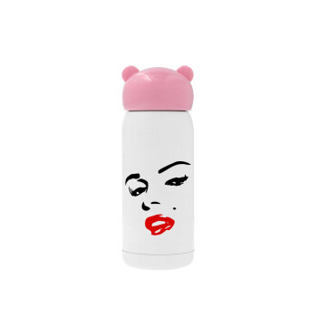Marilyn Monroe, Ροζ ανοξείδωτο παγούρι θερμό (Stainless steel), 320ml