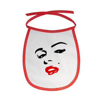 Marilyn Monroe, Σαλιάρα μωρού αλέκιαστη με κορδόνι Κόκκινη