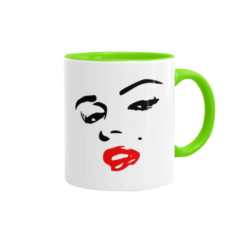 Marilyn Monroe, Κούπα χρωματιστή βεραμάν, κεραμική, 330ml