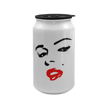 Marilyn Monroe, Κούπα ταξιδιού μεταλλική με καπάκι (tin-can) 500ml