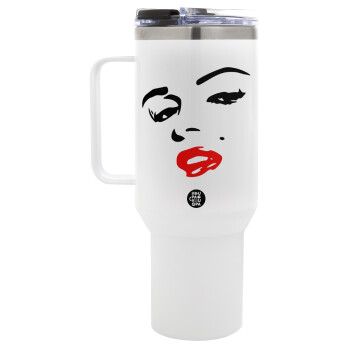 Marilyn Monroe, Mega Stainless steel Tumbler with lid, double wall 1,2L