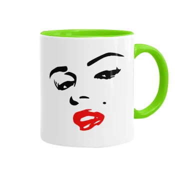 Marilyn Monroe, Κούπα χρωματιστή βεραμάν, κεραμική, 330ml