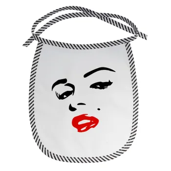 Marilyn Monroe, Σαλιάρα μωρού αλέκιαστη με κορδόνι Μαύρη