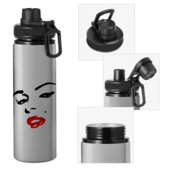 Marilyn Monroe, Metallic water bottle with safety cap, 850ml aluminum