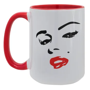 Marilyn Monroe, Κούπα Mega 15oz, κεραμική Κόκκινη, 450ml
