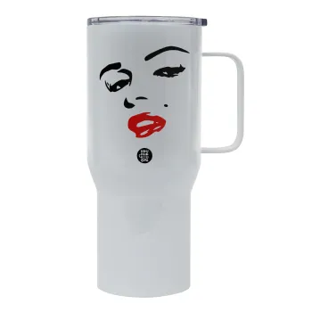 Marilyn Monroe, Mega Stainless steel Tumbler with lid, double wall 750L