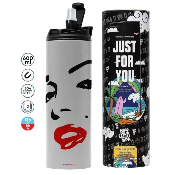 Marilyn Monroe, Tumbler stainless steel GREY 600ml