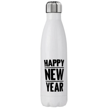 Happy new year, Stainless steel, double-walled, 750ml