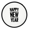 Happy new year, Βεντάλια υφασμάτινη αναδιπλούμενη με θήκη (20cm)