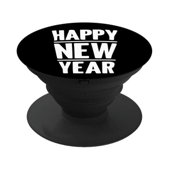 Happy new year, Phone Holders Stand  Black Hand-held Mobile Phone Holder