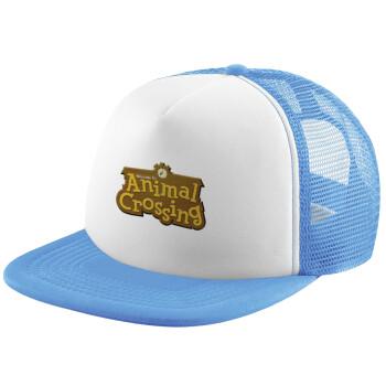 Animal Crossing, Καπέλο Soft Trucker με Δίχτυ Γαλάζιο/Λευκό