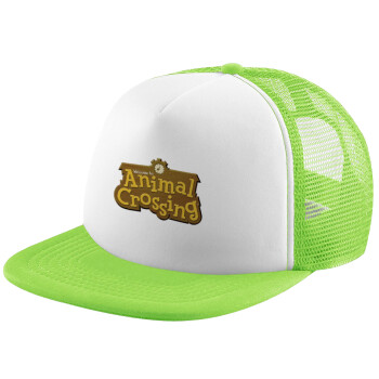 Animal Crossing, Καπέλο Soft Trucker με Δίχτυ Πράσινο/Λευκό