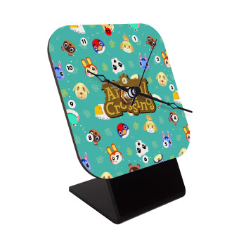 Animal Crossing, Επιτραπέζιο ρολόι ξύλινο με δείκτες (10cm)