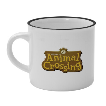 Animal Crossing, Κούπα κεραμική vintage Λευκή/Μαύρη 230ml