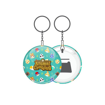 Animal Crossing, Μπρελόκ μεταλλικό 5cm με ανοιχτήρι