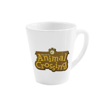 Animal Crossing, Κούπα κωνική Latte Λευκή, κεραμική, 300ml