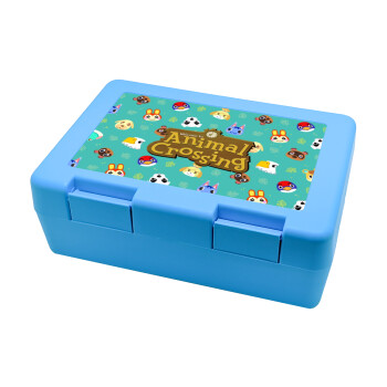 Animal Crossing, Children's cookie container LIGHT BLUE 185x128x65mm (BPA free plastic)