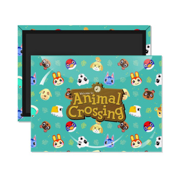 Animal Crossing, Ορθογώνιο μαγνητάκι ψυγείου διάστασης 9x6cm