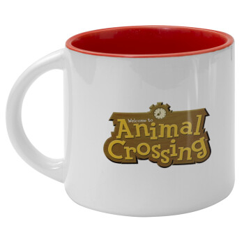 Animal Crossing, Κούπα κεραμική 400ml Λευκή/Κόκκινη