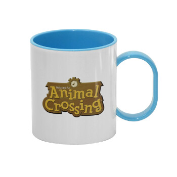 Animal Crossing, Κούπα (πλαστική) (BPA-FREE) Polymer Μπλε για παιδιά, 330ml