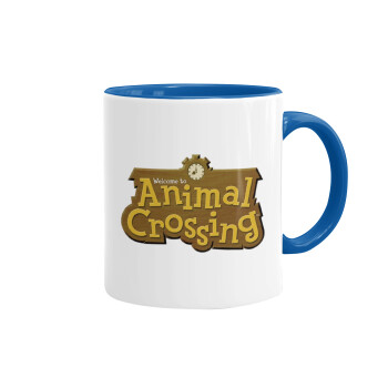 Animal Crossing, Mug colored blue, ceramic, 330ml